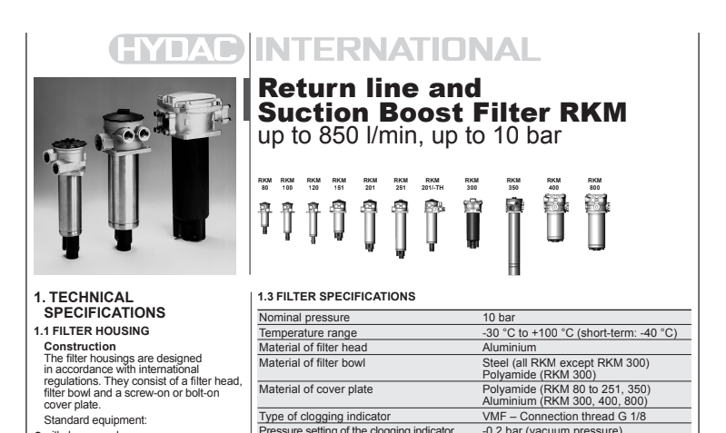 RKM FILTROS RETORNO